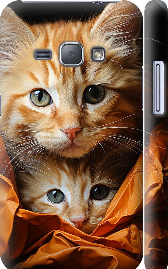 Чехол на Samsung Galaxy J1 (2016) Duos J120H Котики 2 (5664c-262-42517)