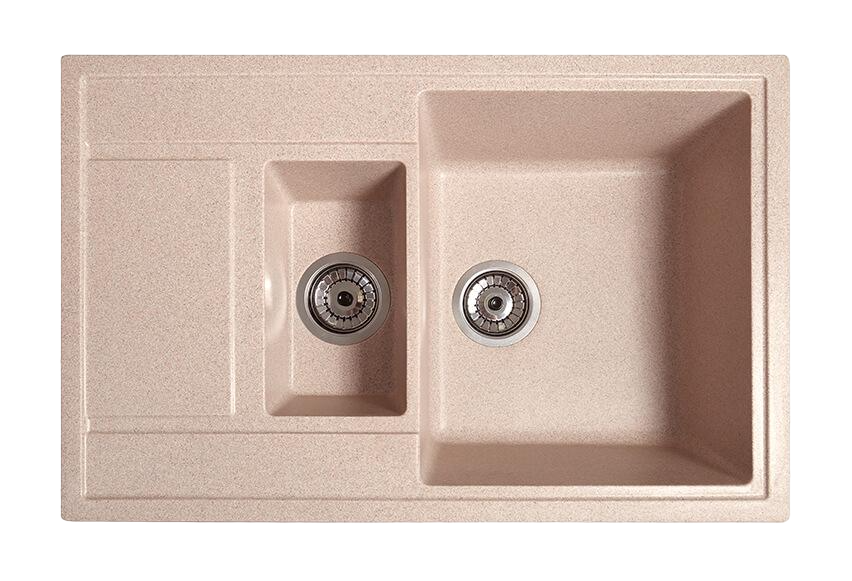 Кухонная мойка из керамогранита Практик Розовый