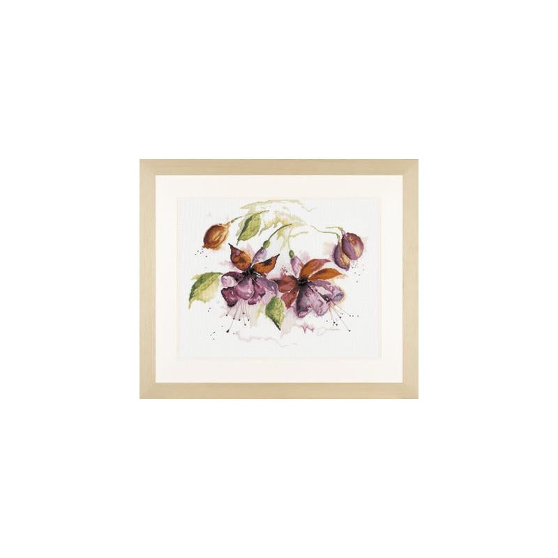 Набор для вышивания крестиком Lanarte L34849/PN-0008026 Fuchsia in watercolour (4718)