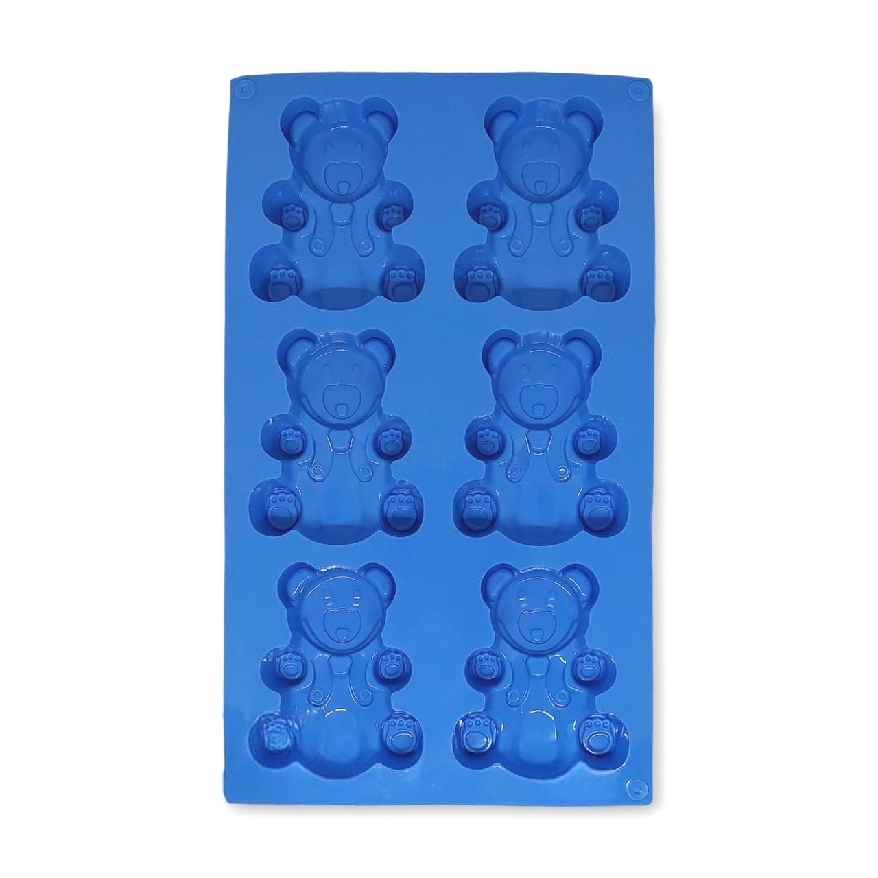 Форма силиконовая Profsil Мишки Барни 6в1 Голубой (201460-бла) - фото 3