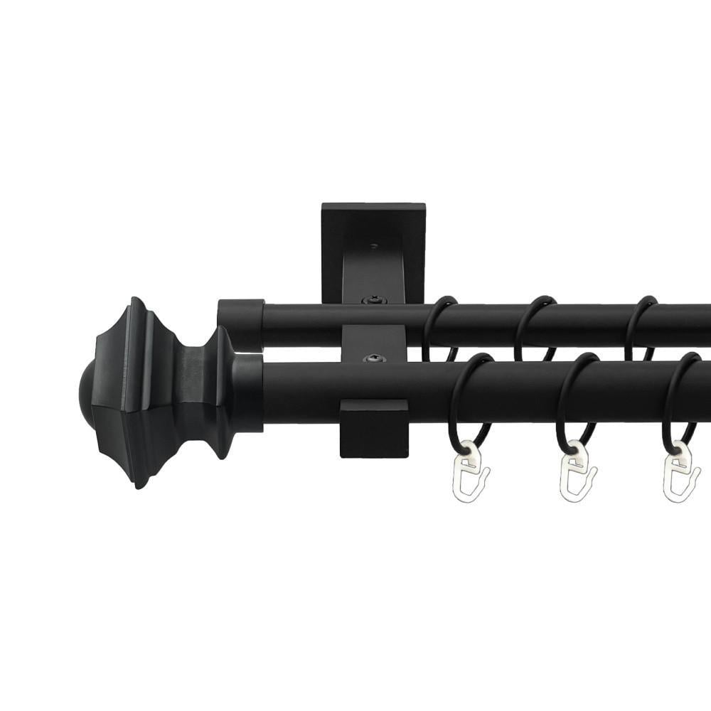 Карниз трубчастий дворядний Orvit Борджеза Техно 25/19 мм 300 см Чорний оксамит (000-8091) - фото 1 Карниз трубчастий дворядний Orvit Борджеза Техно 25/19 мм 300 см Чорний оксамит (000-8091) - фото 1