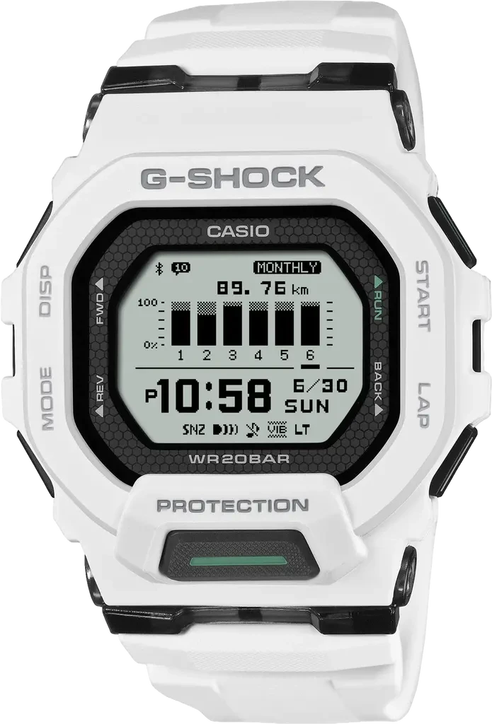 Наручные часы мужские Casio G-Shock GBD-200-7ER ударопрочные с водозащитой 200 м и подсветкой (3099577903)