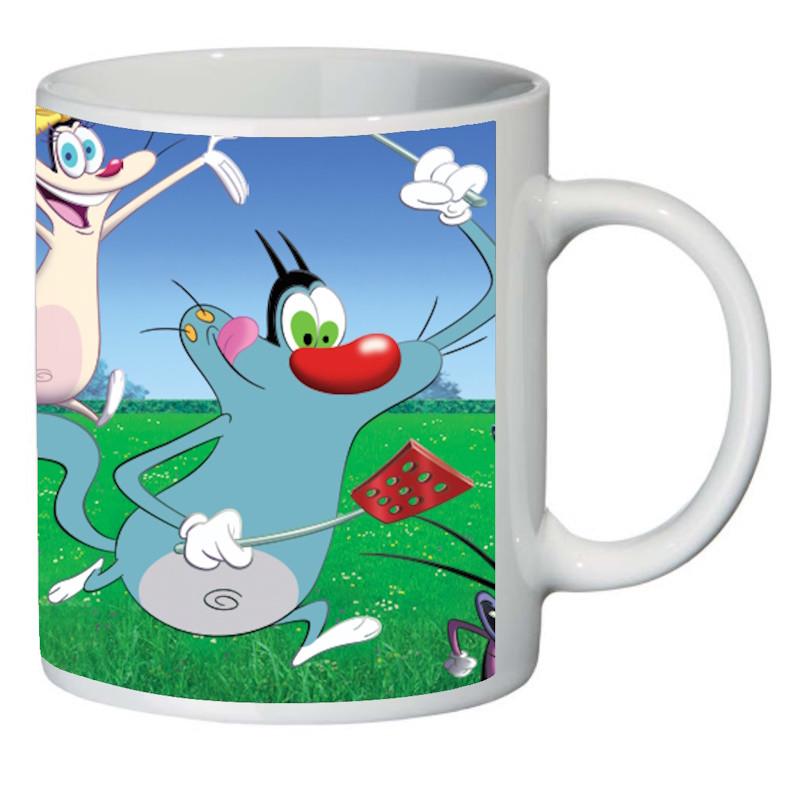 Чашка с принтом Оги и тараканы 006 (2356728108)