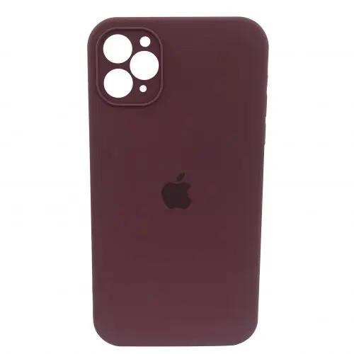 Силіконовый Чохол Накладка Закрита Камера Silicone Case Full Camera Для iPhone 12 Pro Marsala
