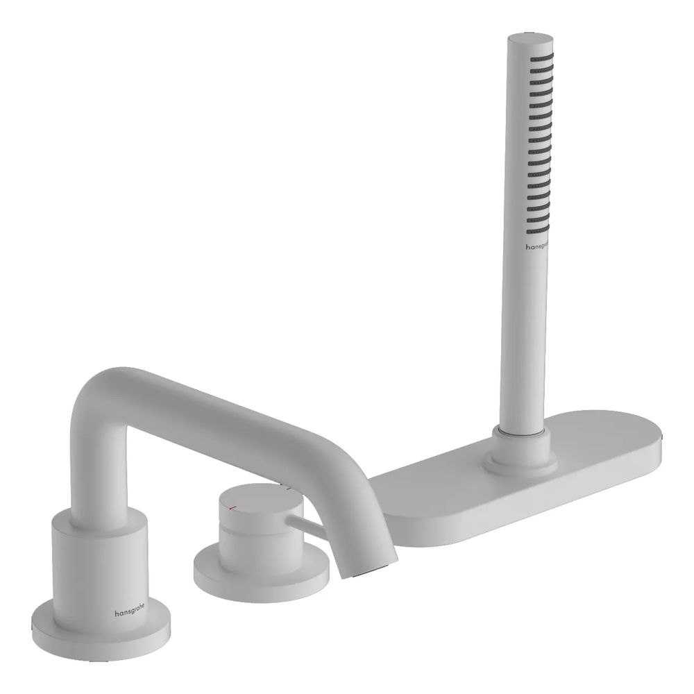 Смеситель для ванны Hansgrohe Tecturis S 73447700 с лейкой для душа Белый матовый (LM-73447700)