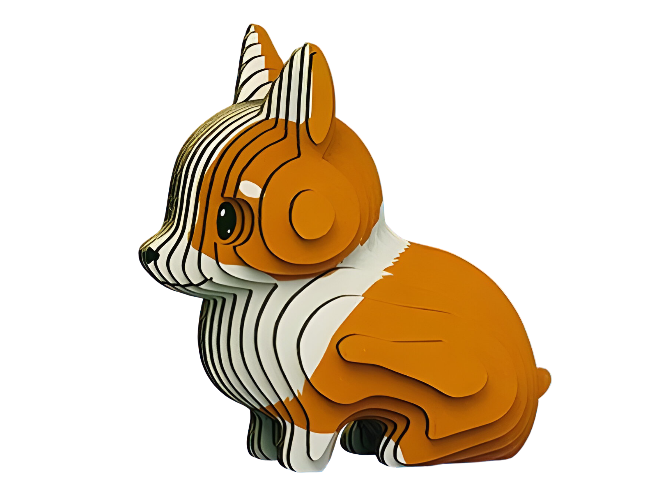 Конструктор картонний 3D-пазл Коргі (ZX-1072)