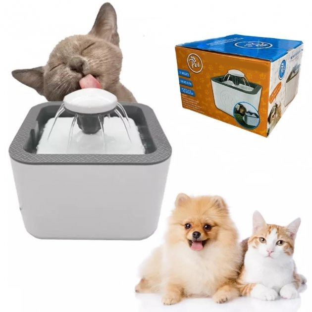 Автоматическая поилка для животных Pet Water Dispenser со встроенным фильтром 2,5 л (1e6f1ce2) - фото 9