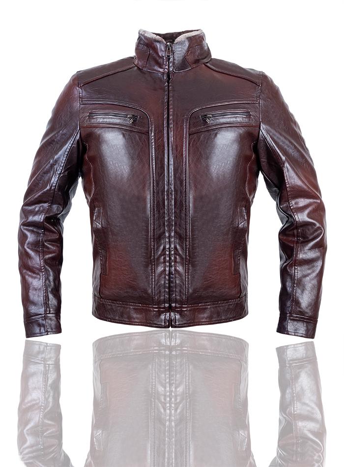 Куртка-дублянка мужская из натуральной кожи р. 60 Коричневый (23733800) - фото 5 Куртка-дублянка мужская из натуральной кожи р. 60 Коричневый (23733800) - фото 5