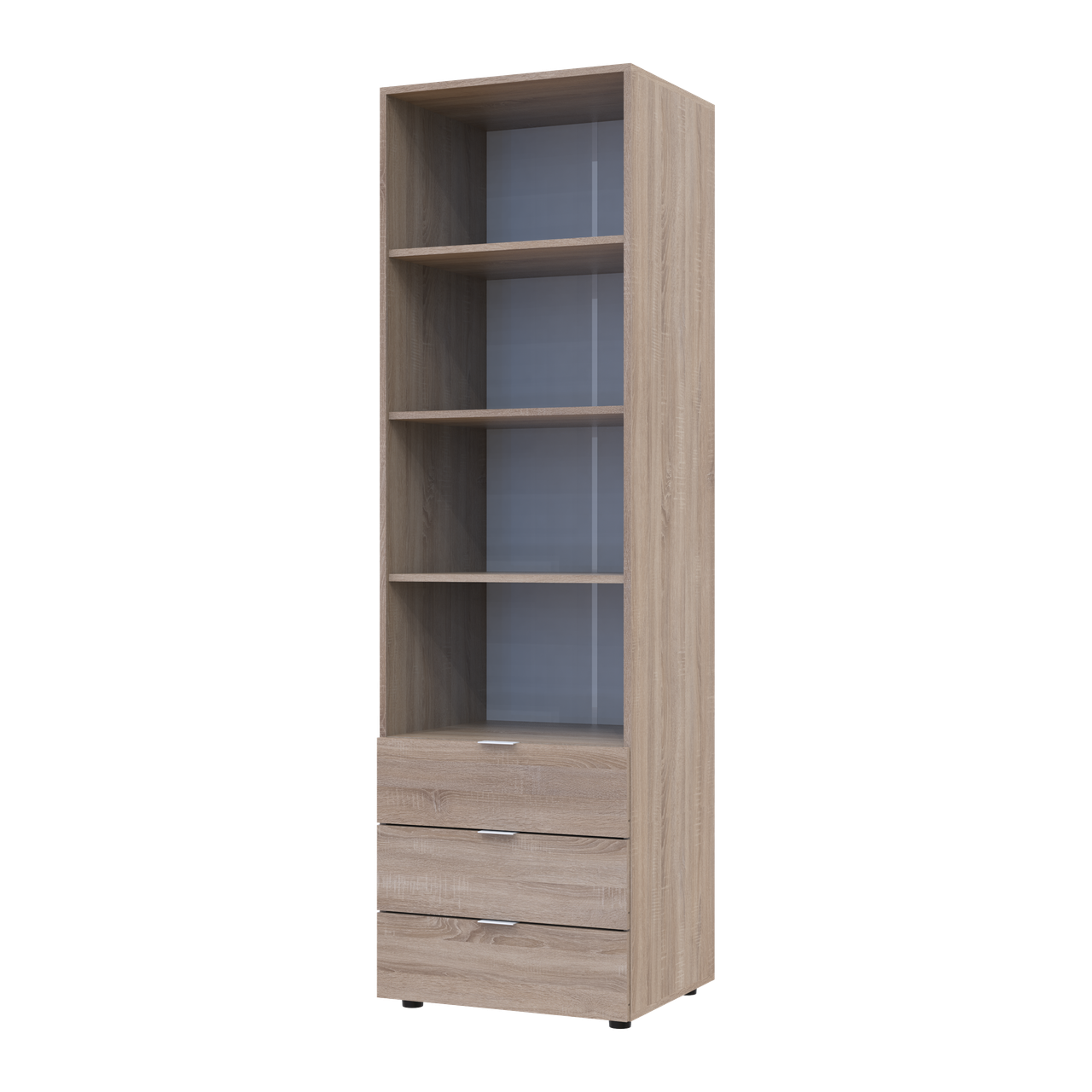 Пенал для одежды Doros Гелар 3Ш 60х49,5х203,4 см Дуб сонома (41516131)