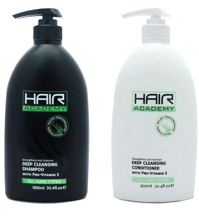 Набор для волос Hair Academy Глубокая очистка с витамином Е Deep Cleansing 900 мл + 900 мл (E-00249N)
