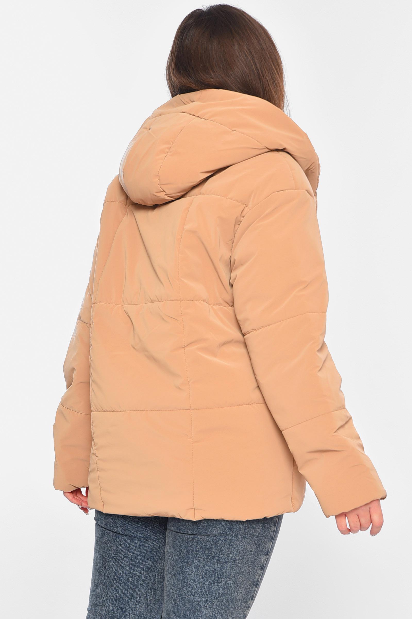 Куртка женская демисезонная р. 44 Коричневый (196465) - фото 3 Куртка женская демисезонная р. 44 Коричневый (196465) - фото 3