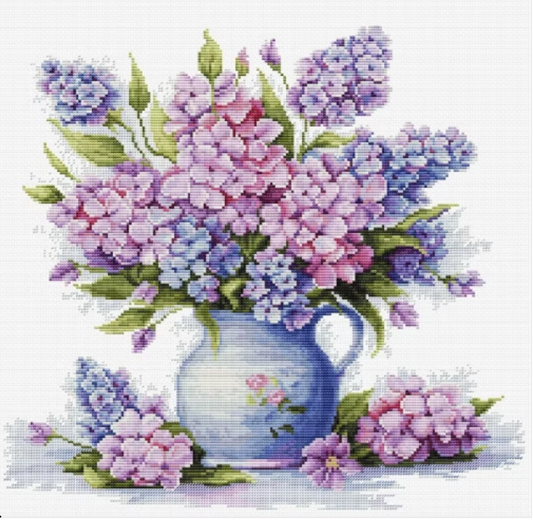 Набор для вышивки крестом Luca-S B7059 Сирень надежды