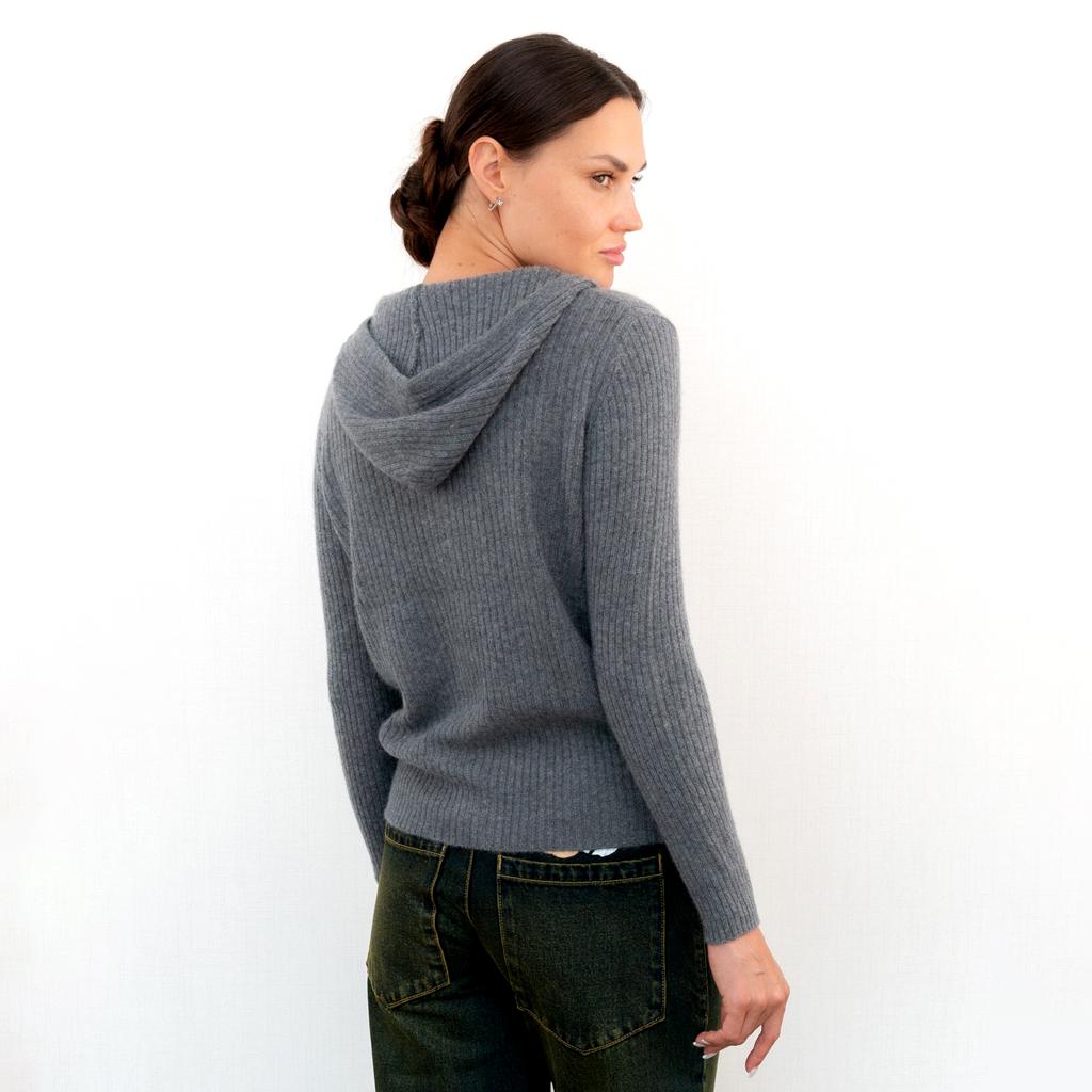 Кардиган жіночий повсякденний Loro Piana S Сірий (2797308175) - фото 5