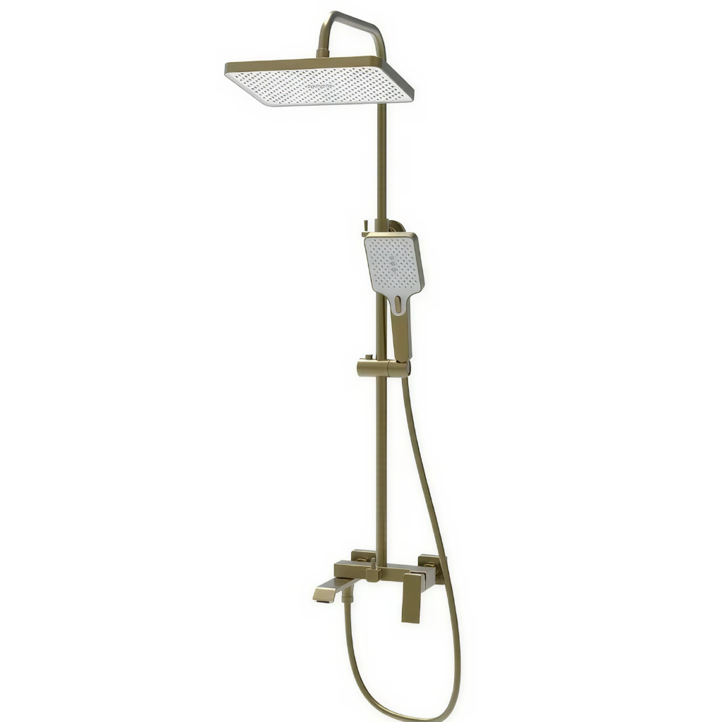 Душова колона із змішувачем Haiba GAUDI 009-J BRUSHED Gold (HB9584)