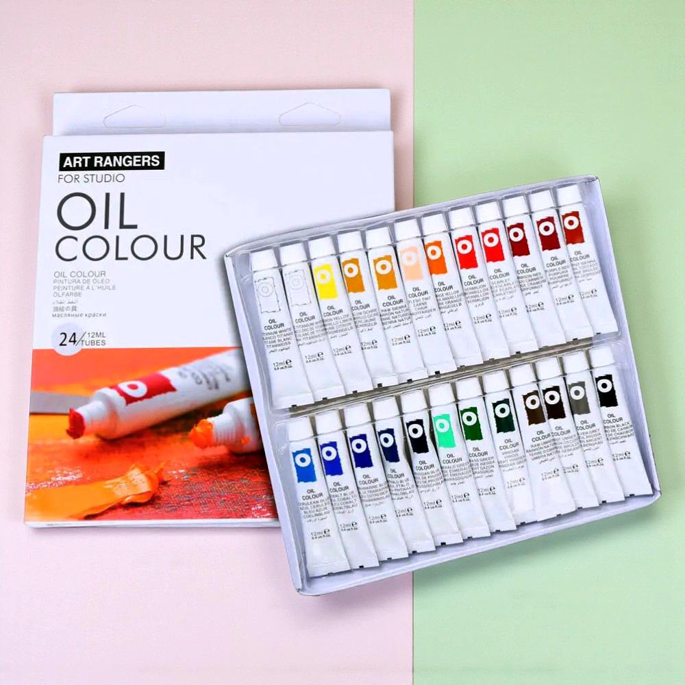 Краски масляные художественные тюбики в коробке 24 цвета по 12 мл (37-112005) - фото 2 Краски масляные художественные тюбики в коробке 24 цвета по 12 мл (37-112005) - фото 2