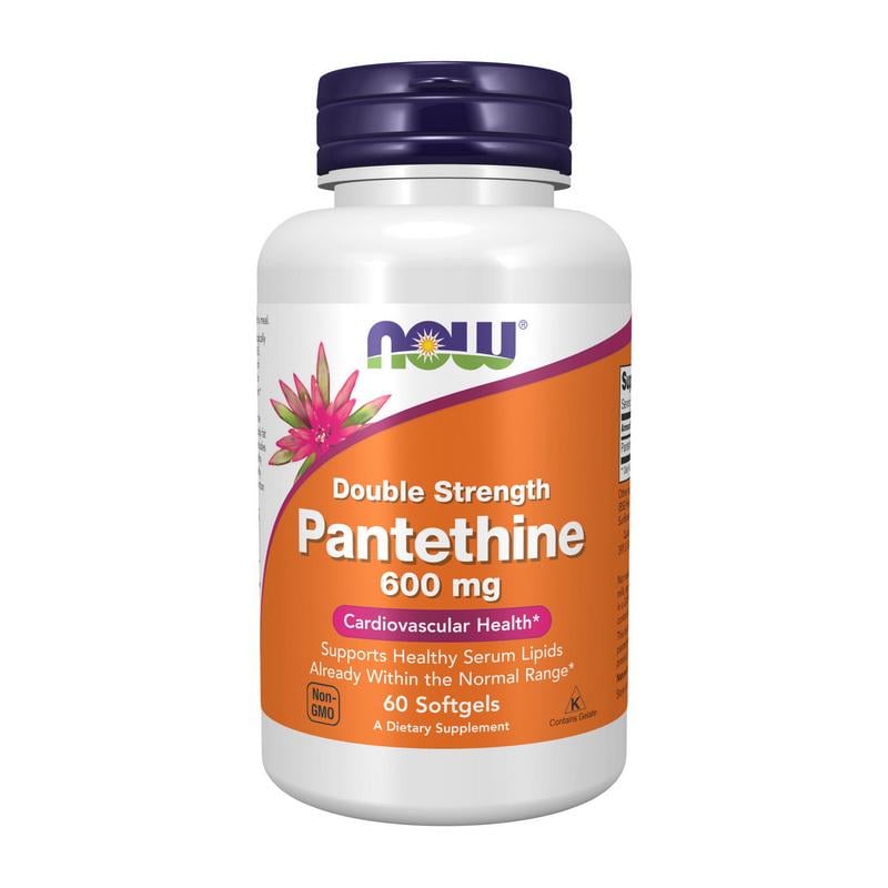 Пантетин NOW Pantethine 600 mg Double Strength 60 мягких капс.