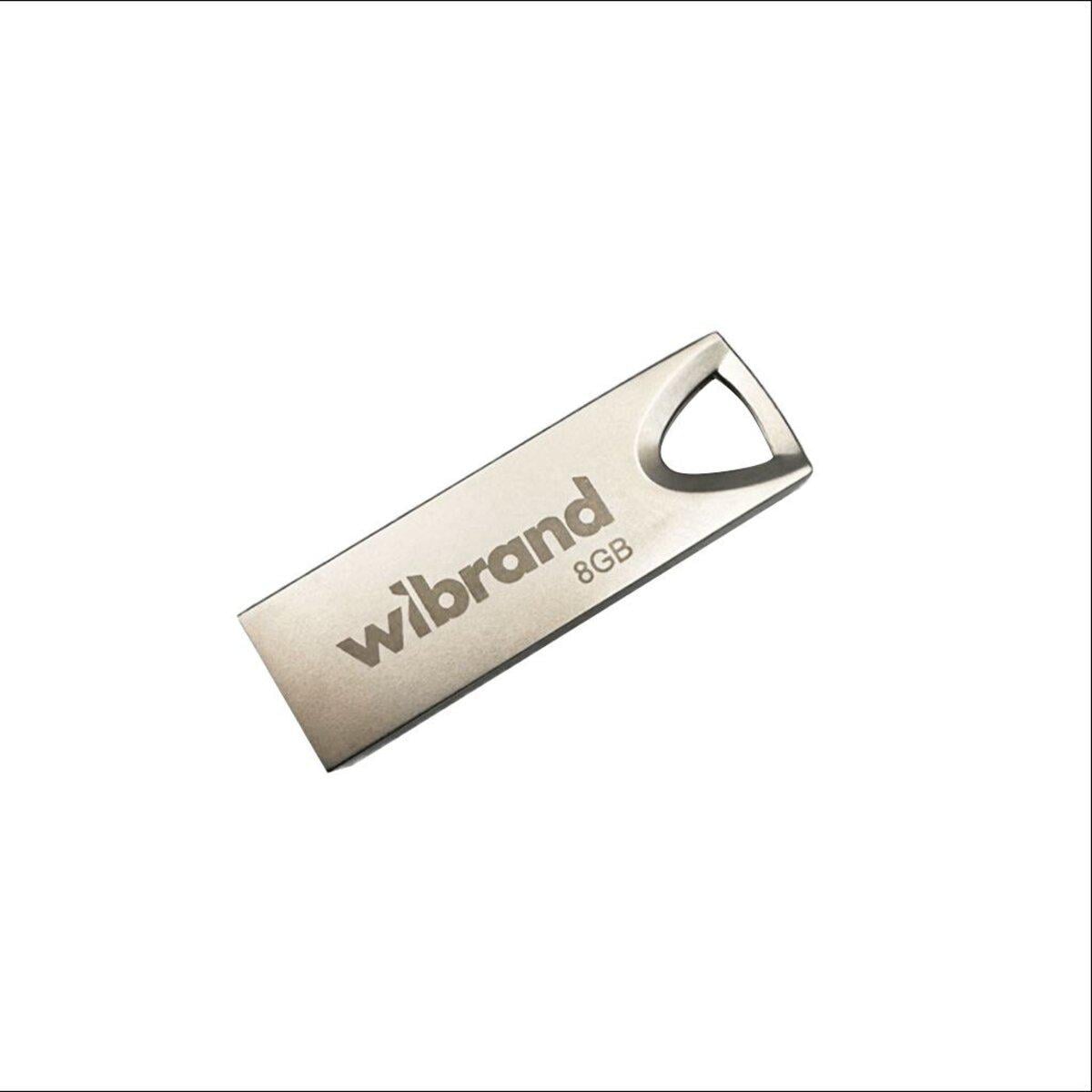 Флеш пам'ять флешка Wibrand Taipan 8 GB USB 2.0 Silver (WI2.0/TA8U2S)