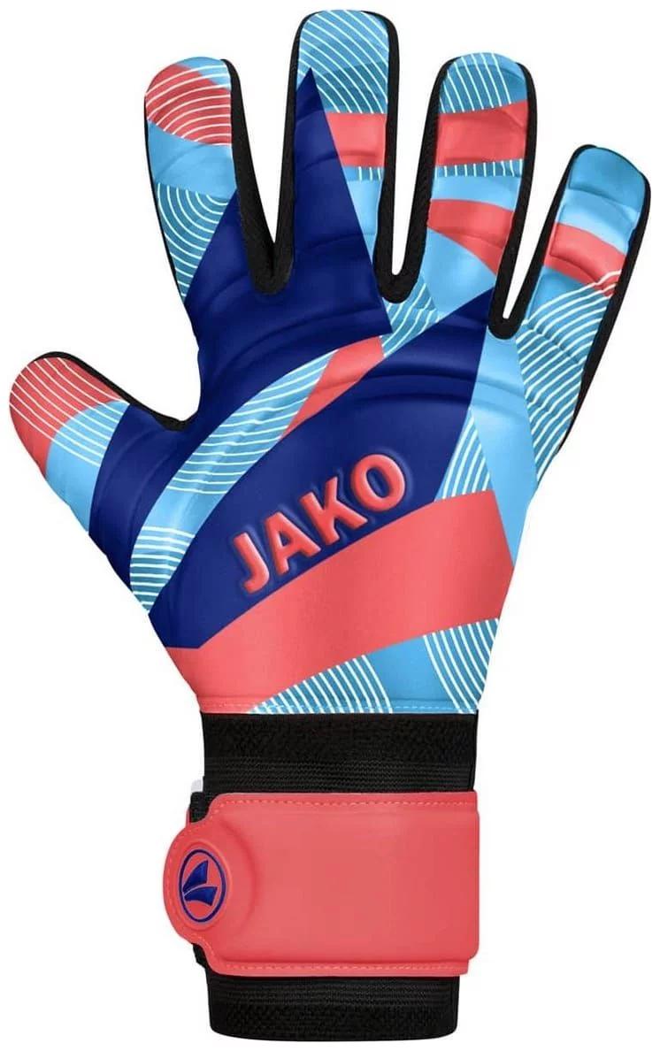Воротарські рукавички Jako River Basic Junior RC помаранчевий синій Діт 4 15 см (12563)