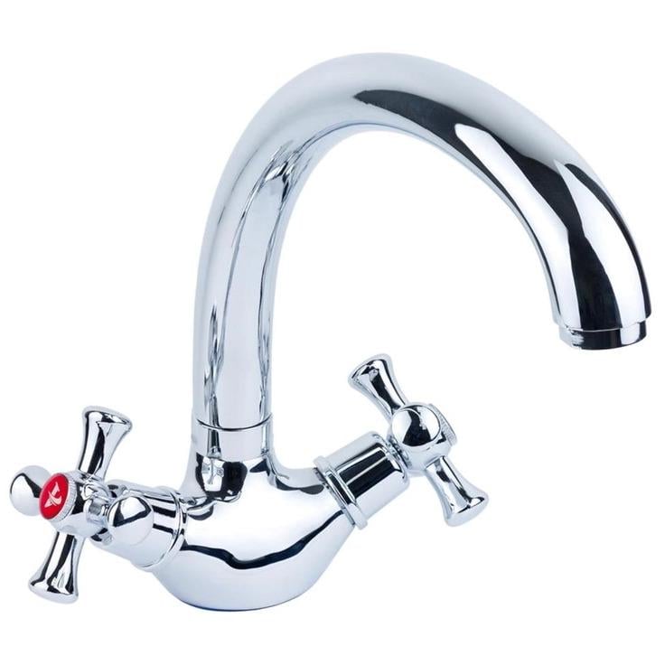 Змішувач для кухні AQUATICA PL-4B155C 9777110 двовентильний Хром (222518) Змішувач для кухні AQUATICA PL-4B155C 9777110 двовентильний Хром (222518)