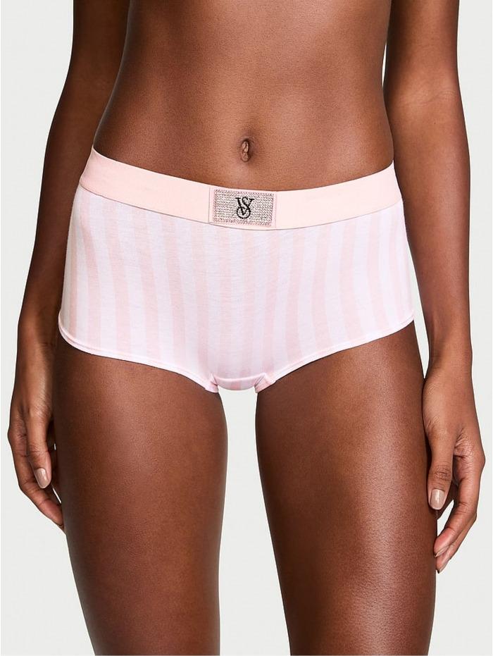 Трусики Victoria’s Secret Shine Patch Shortie Panty S Розовый (26941443)
