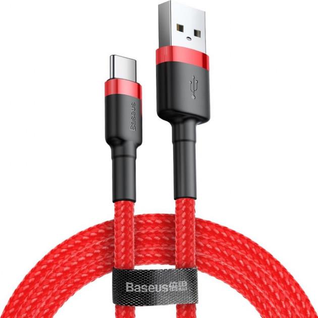 Кабель Baseus CATKLF-U09 Cafule Cable USB to Type-C 2A 3 м Red