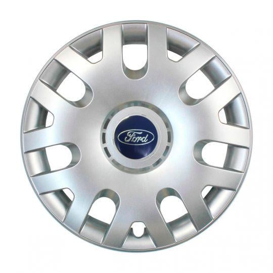 Ковпаки автомобільні SKS 204 R14 з логотипом Ford 4 шт. Сріблястий Ковпаки автомобільні SKS 204 R14 з логотипом Ford 4 шт. Сріблястий