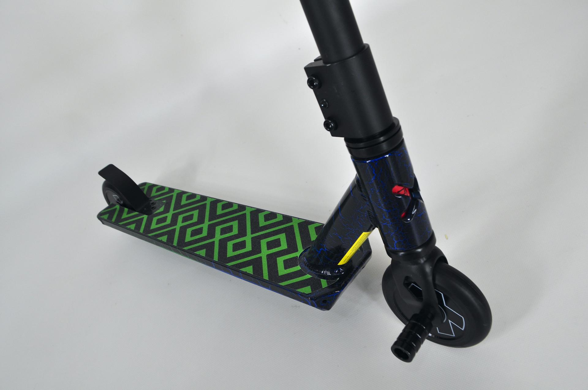 Самокат трюковый Explore Crocco Deluxe с пегами Зеленый - фото 9