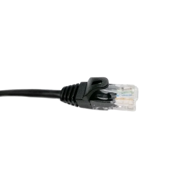 Патч-корд E-server UTP категорія 5e 0,5 м Чорний (2983438898)
