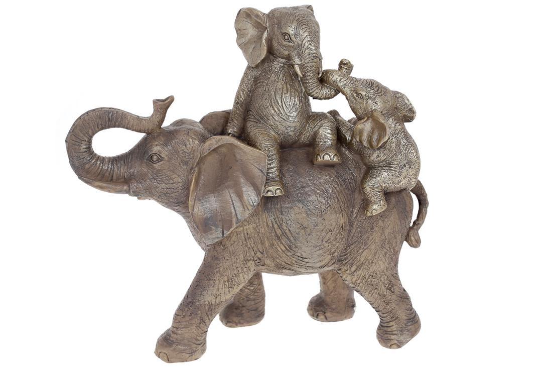 Декоративная фигура BonaDi Слониха с детьми 32 см (SG37-844)