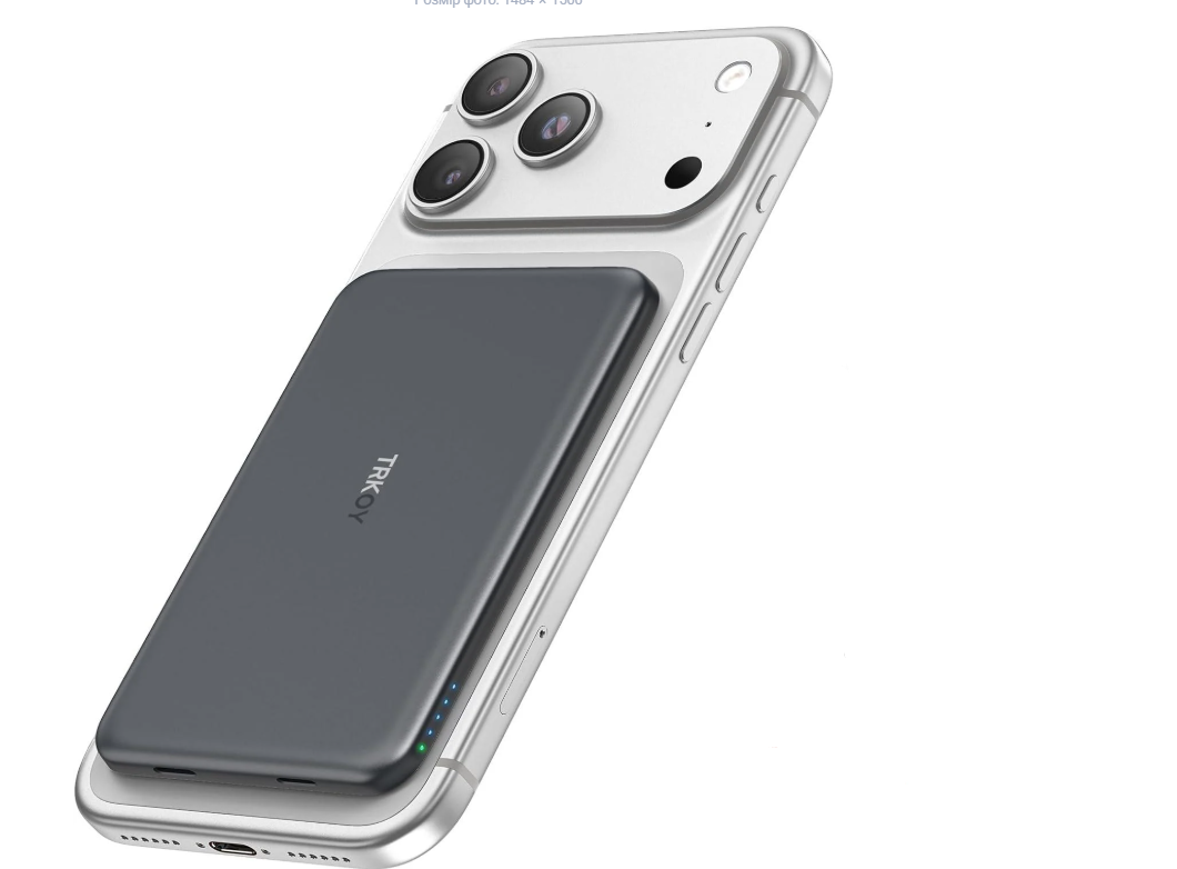 Повербанк магнитный MagSafe 5000 mAh для iPhone Air/17/16/15/14/13/12 Black Повербанк магнитный MagSafe 5000 mAh для iPhone Air/17/16/15/14/13/12 Black