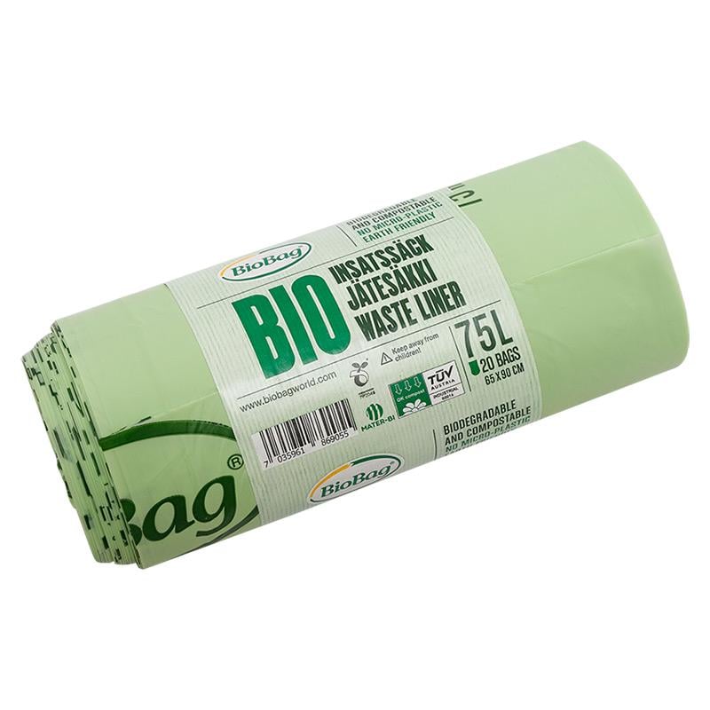 Эко-пакеты для мусора BioBag 75 л ( 186905)