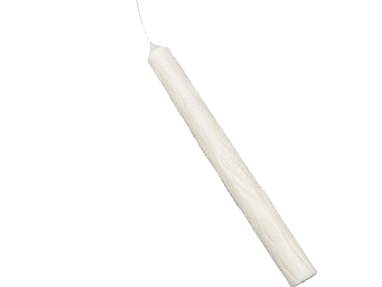 Свеча цилиндрическая Колосья из натурального соевого воска 19,5 см 50 г Белый (SVH-121)