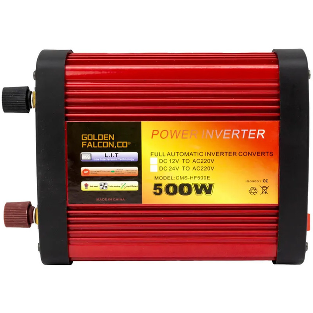 Преобразователь напряжение с 12 на 220 вольт Golden Falcon 12V-220V 500W Red