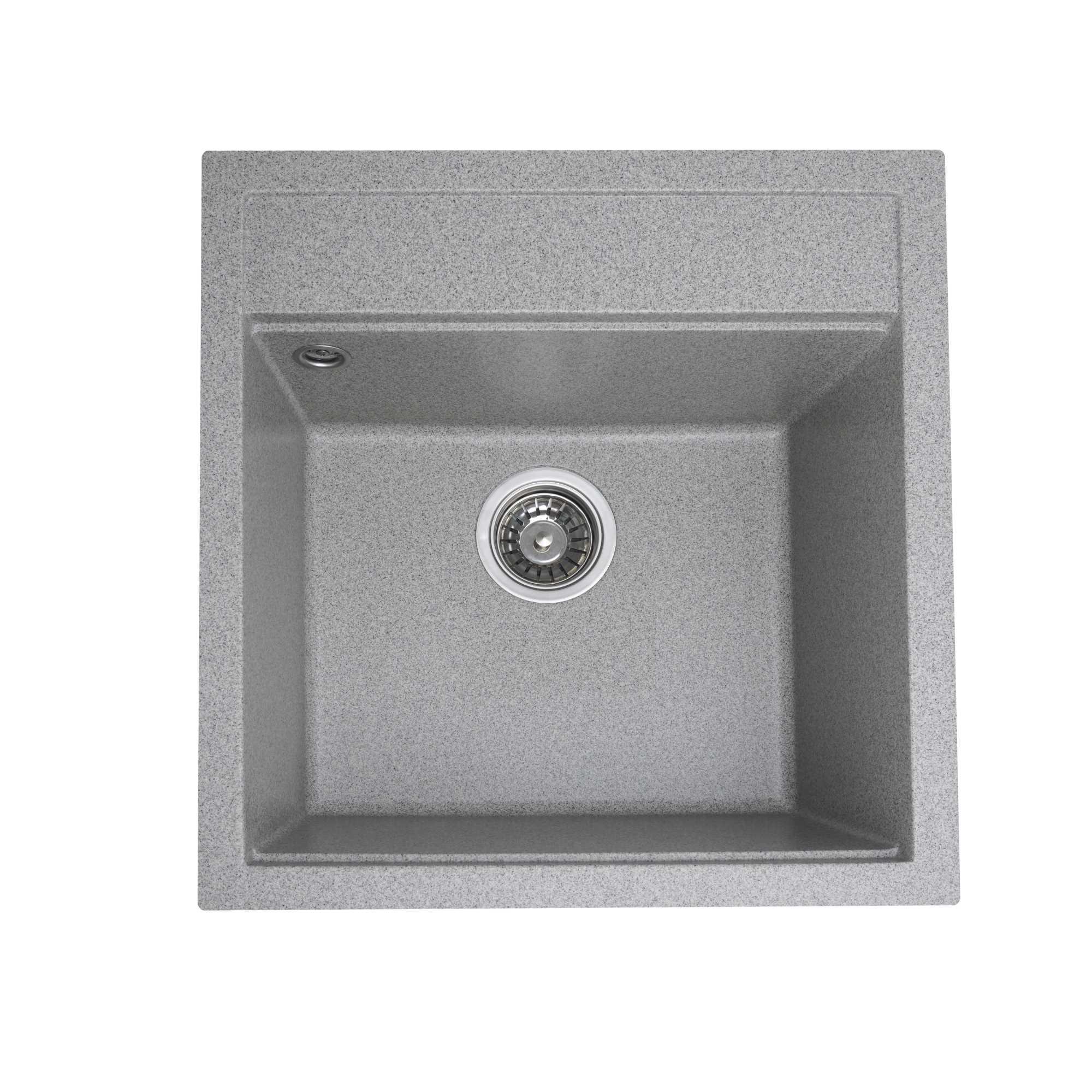 Мийка гранітна для кухні Platinum 5149 FIESTA матова Сірий - фото 1 Мийка гранітна для кухні Platinum 5149 FIESTA матова Сірий - фото 1