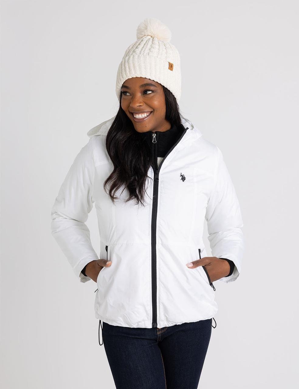 Вітровка з капюшоном жіноча U.S. Polo Assn XL Білий (2454178708) - фото 2 Вітровка з капюшоном жіноча U.S. Polo Assn XL Білий (2454178708) - фото 2