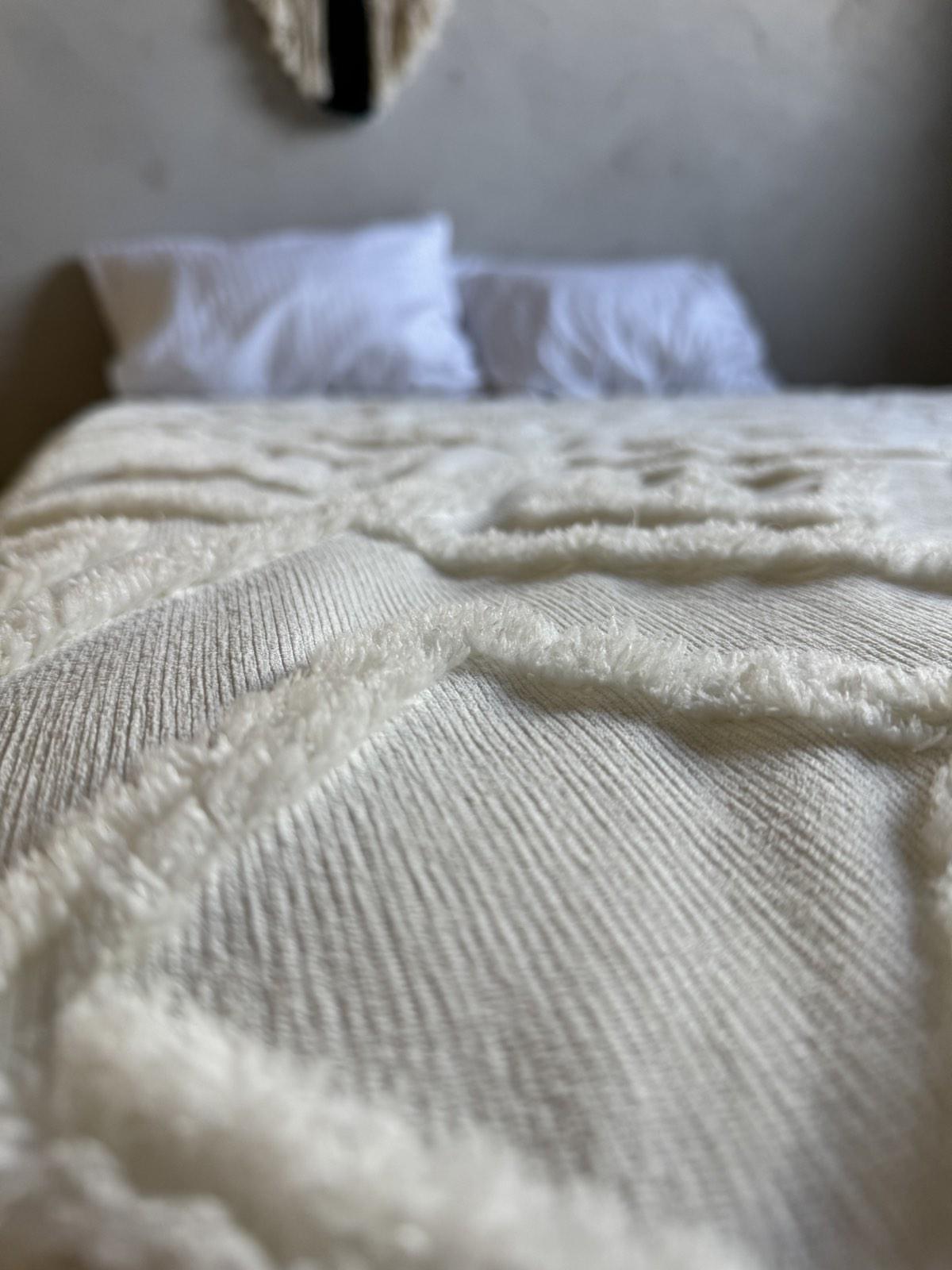 Покрывало ZEINTEX SCANDI 180х230 см Молочный (25239897) - фото 4