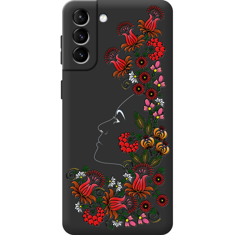 Чохол BoxFace Samsung Galaxy S21 FE (G990) 3D Ukrainian Muse Чорний силікон (43973-bk64-44173)
