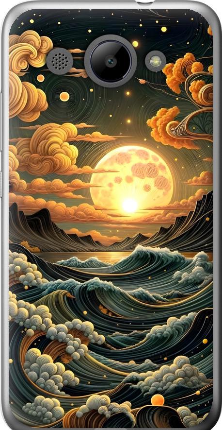 Чехол на Huawei Y3 2017 Арт волны (6332u-991-42517)