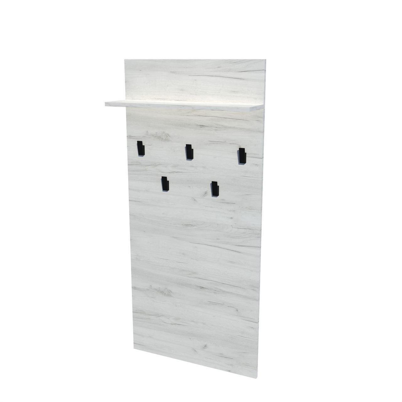 Вешалка на стену Эверест Соната-600 60х20х130 см Крафт белый (ЕВ20399)