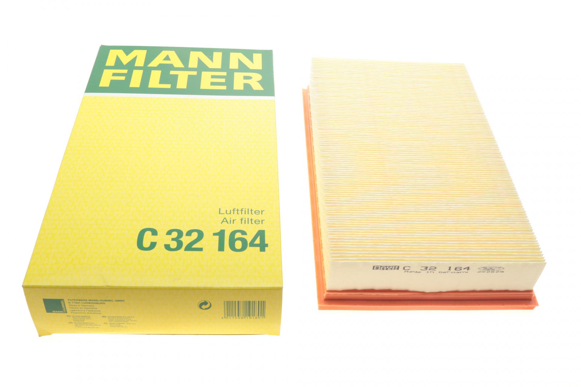 Фильтр воздушный Mann-Filter для MB E-class W210 2,0/2,4/2,8/3,2/4,3 M111/M112/M113 99-03 C 32 164)