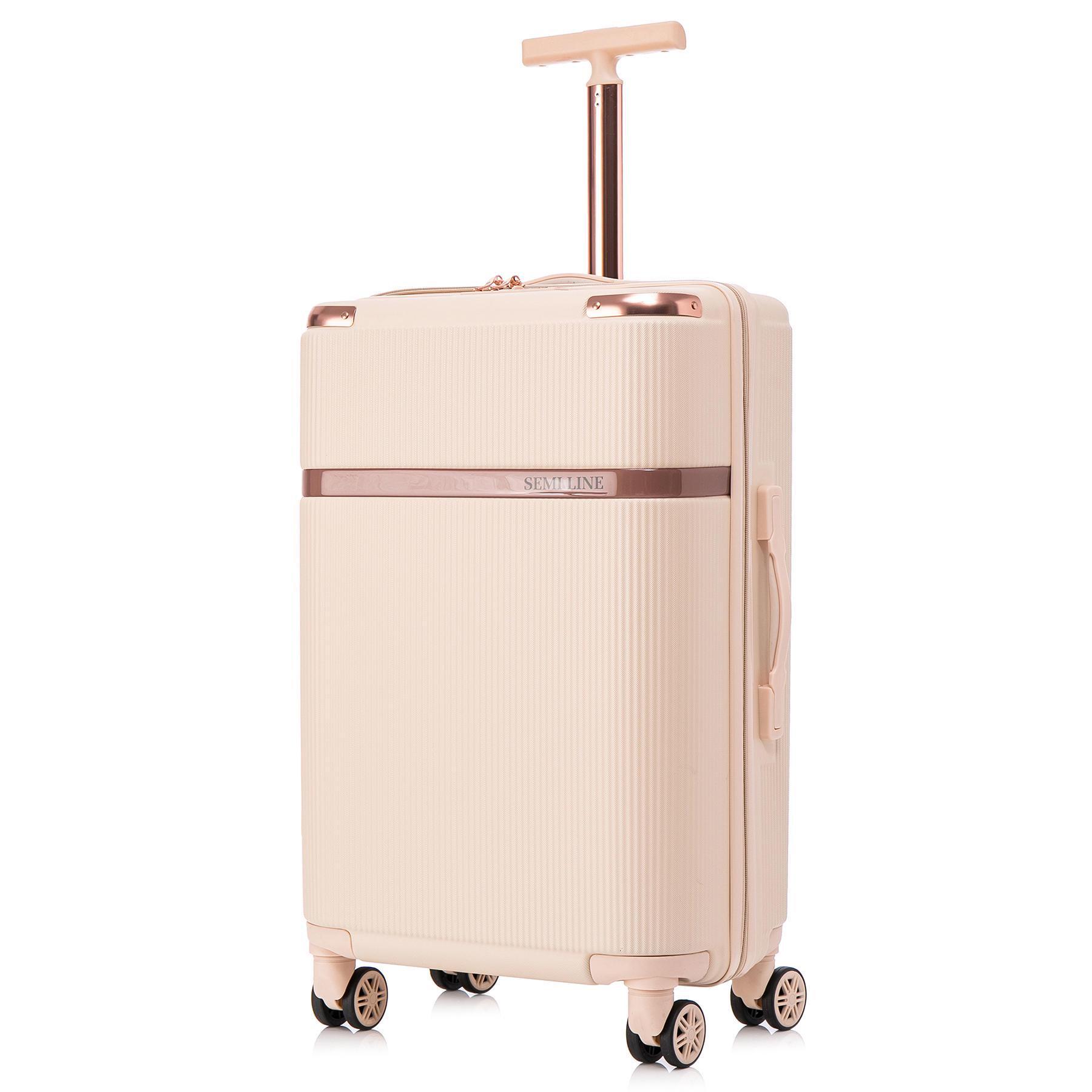 Чемодан SEMI LINE 24" M Ecru (T5669-3)