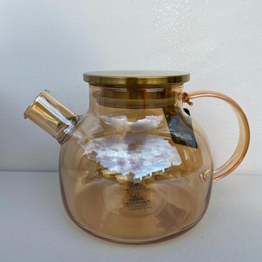 Чайник для заварювання Wilmax Thermo Amber з металевою кришкою 950 мл (888810003) - фото 3 Чайник для заварювання Wilmax Thermo Amber з металевою кришкою 950 мл (888810003) - фото 3