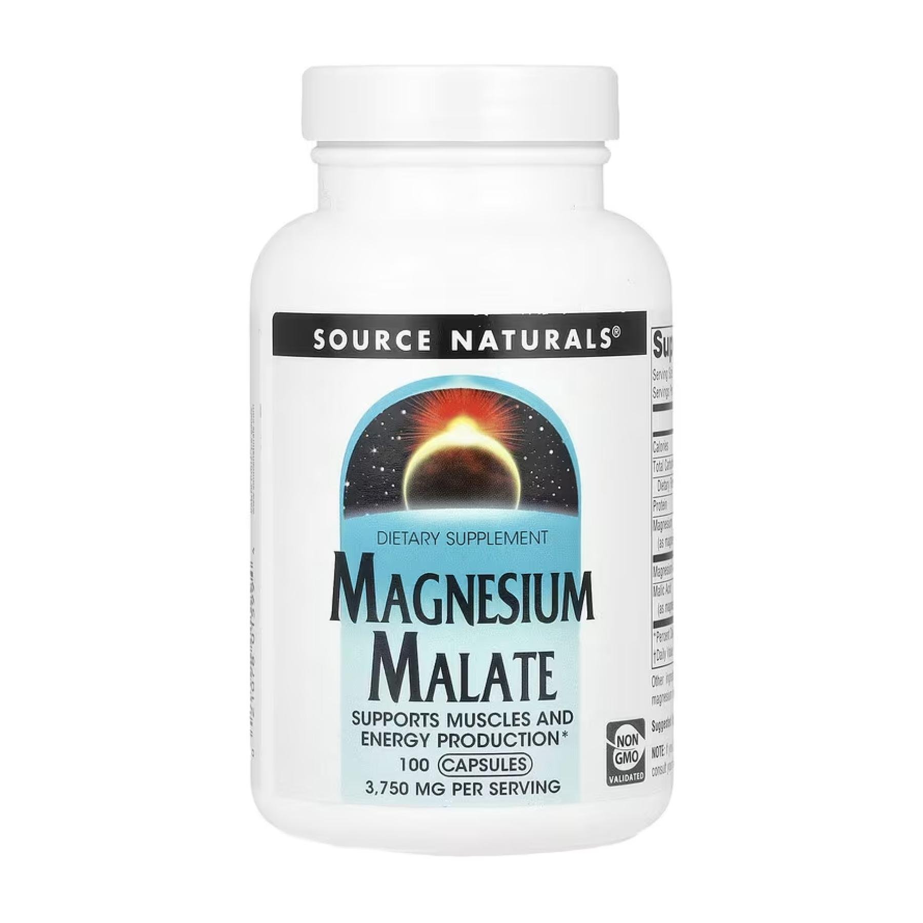 Магний малат Source Naturals Magnesium Malate 625 мг 100 коп.