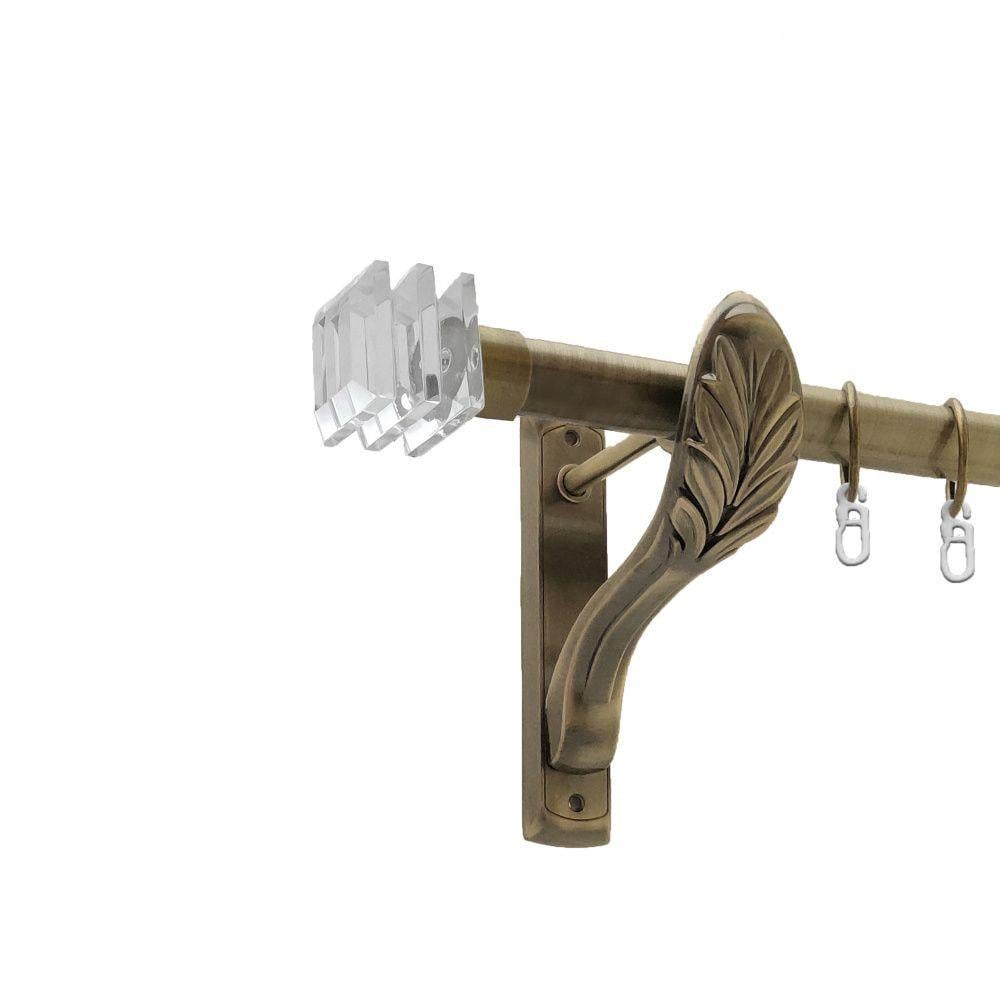 Карниз Orvit Милиора однорядный гладкий 25 мм 240 см Антик (4224703)