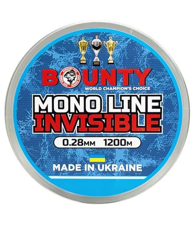Волосінь Bounty Mono Line Invisible 1200 м 0,28 мм (MLINV028)