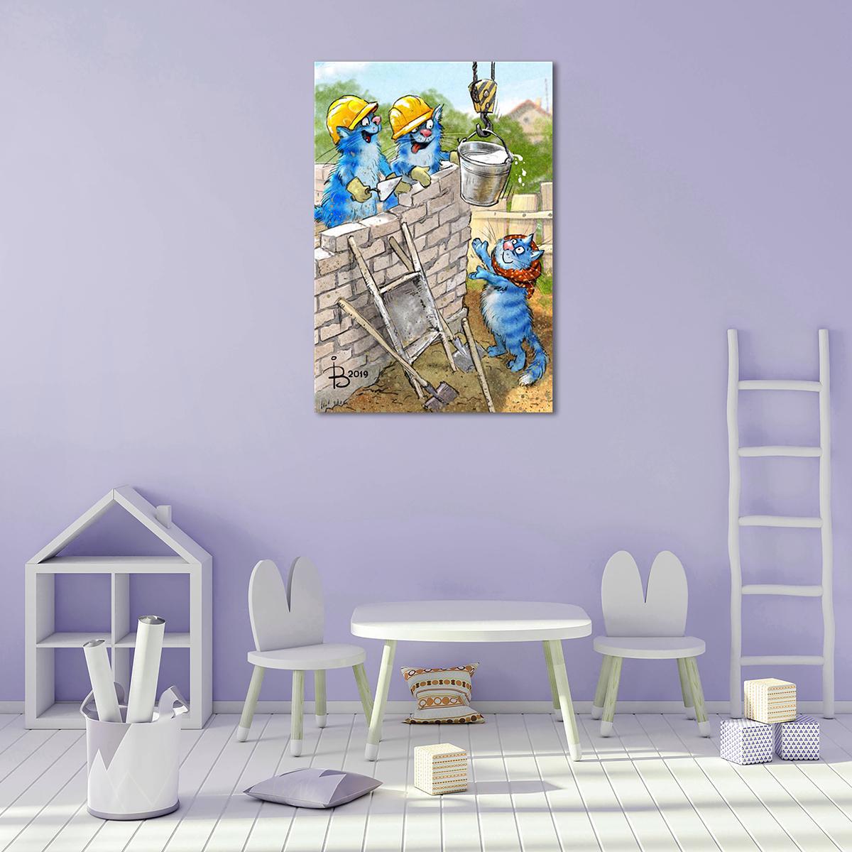 Модульная картина Строительство 1 модуль 60x90 см (_rinaz_2019194835)