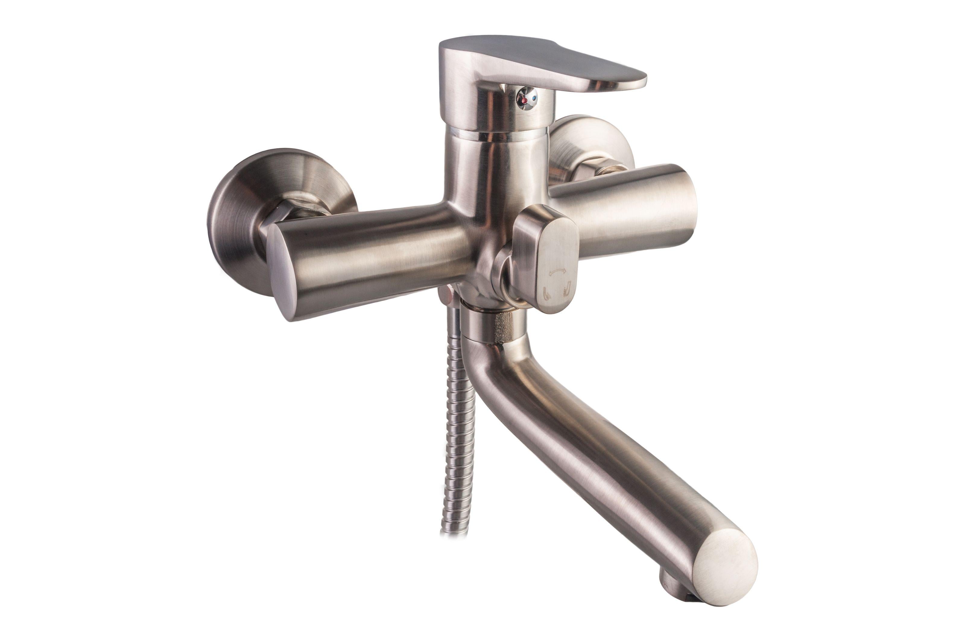 Смеситель для ванны KRONER Elbe-N060 CV016438 однорычажный Сатин (136182)