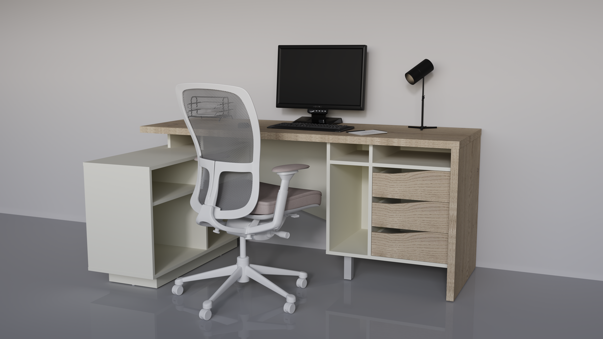 Стол письменный Intarsio CONNECT 2 L SK 180х78 см Дуб кремона котта/ Стоун бейж (29850400) - фото 2 Стол письменный Intarsio CONNECT 2 L SK 180х78 см Дуб кремона котта/ Стоун бейж (29850400) - фото 2