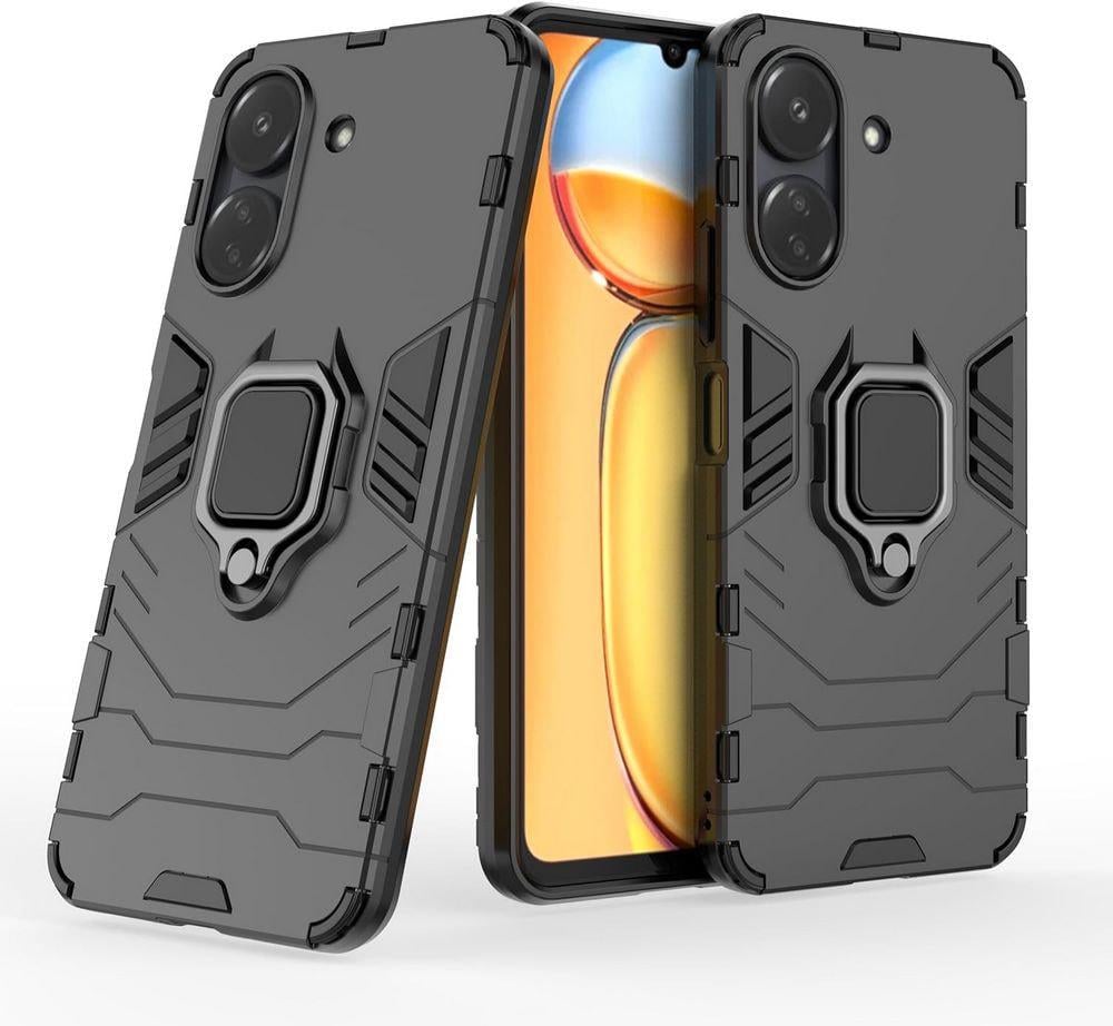 Чохол протиударний Xiaomi Redmi 13C (підставка кільце) Black (35035-2B)