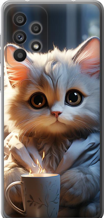 Чехол на Samsung Galaxy A73 A736B White cat (5646u-2586-42517)